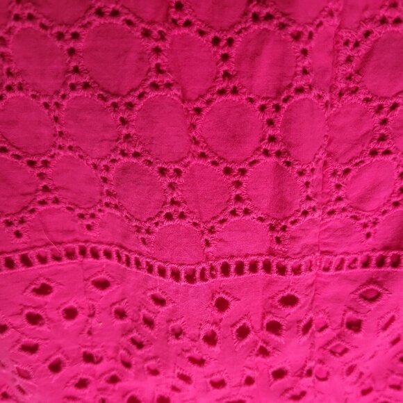 Banana Republic Womens Sleeveless Pink Eyelet Lace Top‎ Size 2 - Picture 5 of 5